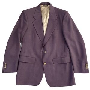 Vintage Palm Beach Blazer of Champions Purple Size 36 USA Jacket VTG
